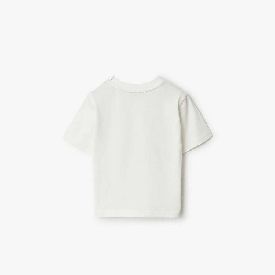 Barn Burberry Babypresenter|Toppar | Ekd T-shirt i bomull Salt