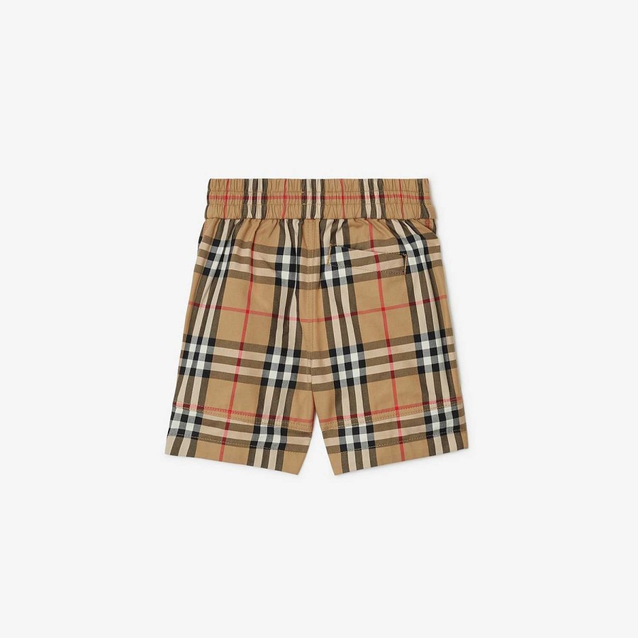 Barn Burberry Babypresenter|Kjolar och byxor | Kolla bomullshorts Arkiv Beige