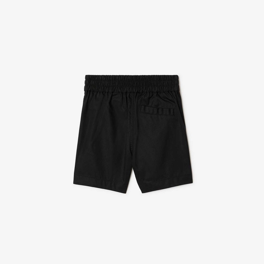 Barn Burberry Kjolar & Byxor | Shorts i bomull Svart