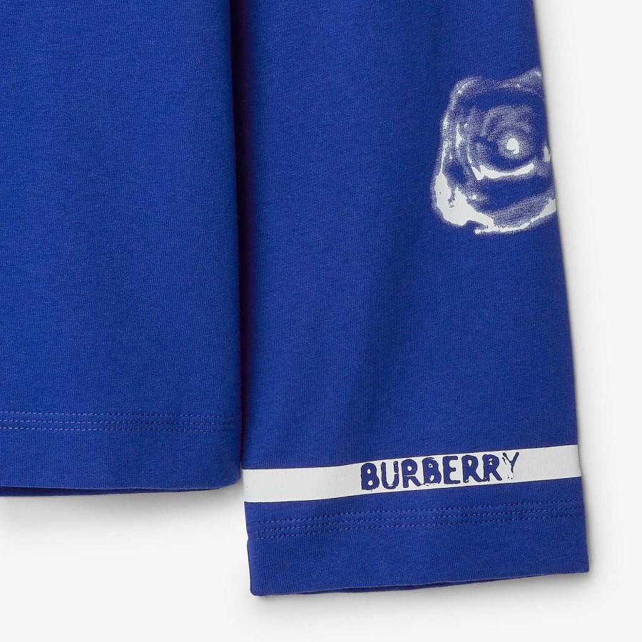 Män Burberry Polos & T-shirts | Topp i rosa bomull Riddare