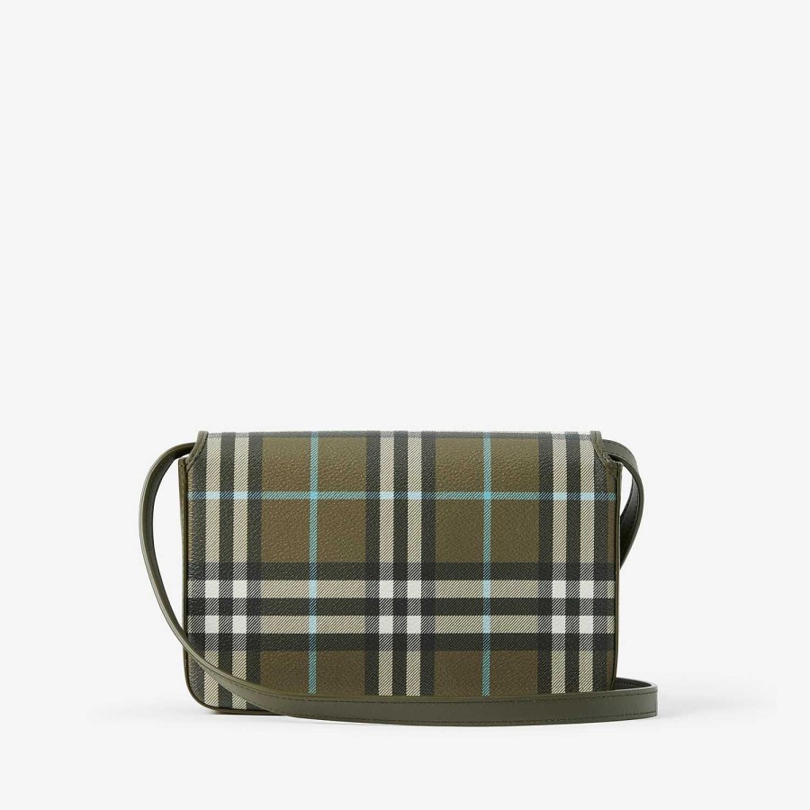 Kvinnor Burberry Mini | Hampshire väska Olivgrön