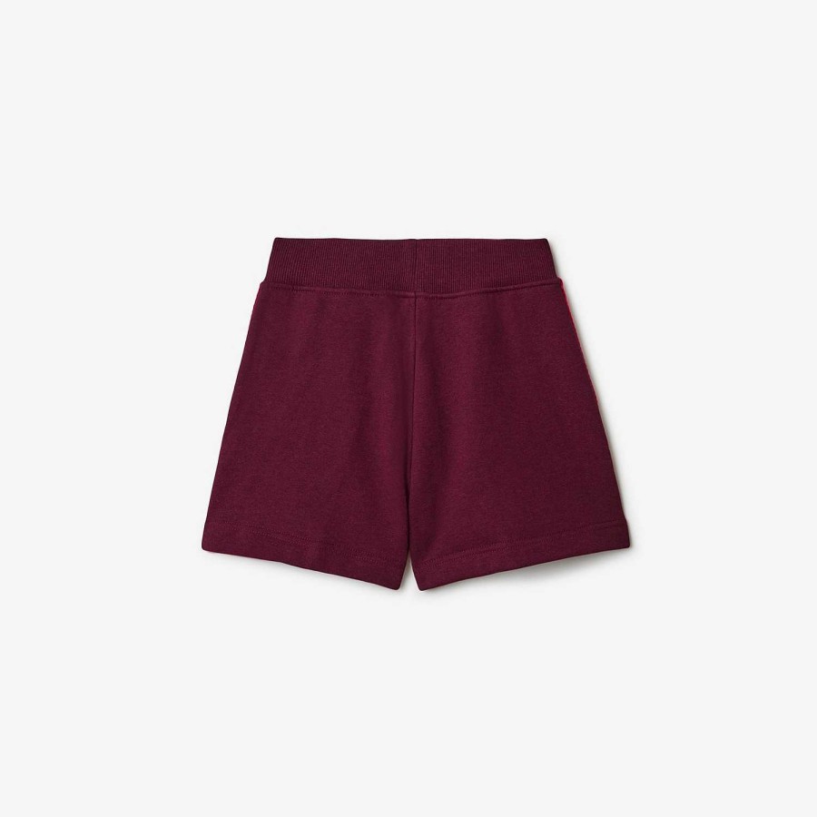 Barn Burberry Badkläder|Kjolar och byxor | Shorts i bomull Claret Melange