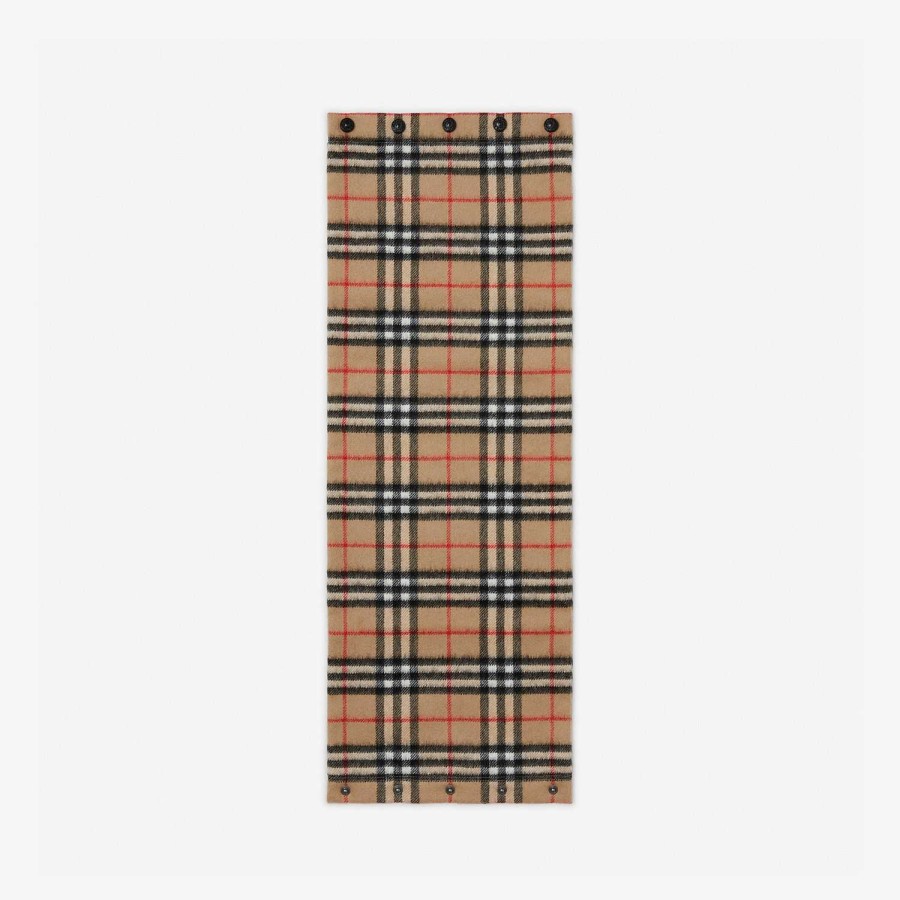 Barn Burberry Halsdukar|Badkläder | Vintage Check Cashmere Snood Arkiv Beige