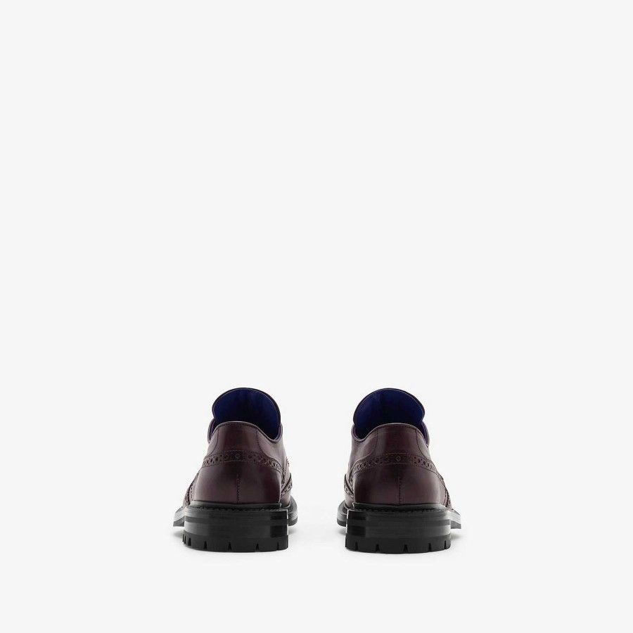 Kvinnor Burberry Burberry x Tricker's|Loafers & Ballerinas | Tricker'S Läder Devon Brogues Aubergine