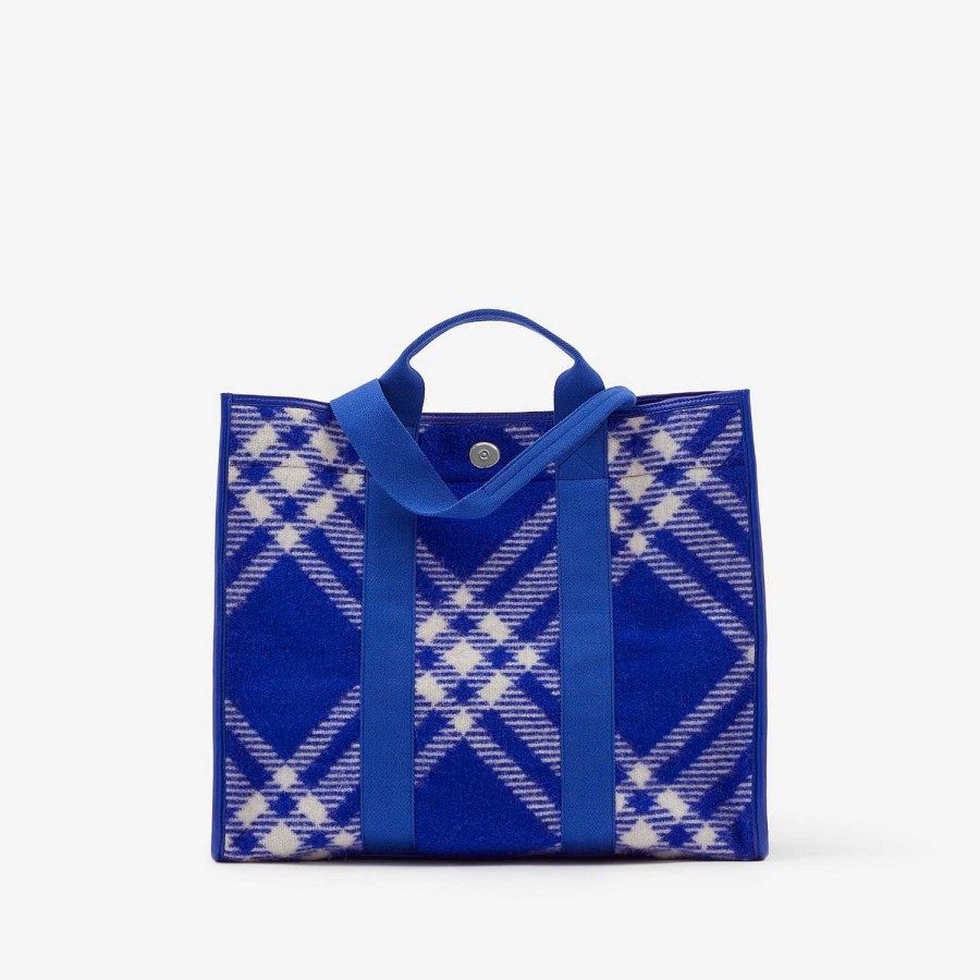 Män Burberry Check|Tote | Shopper Tote Riddare