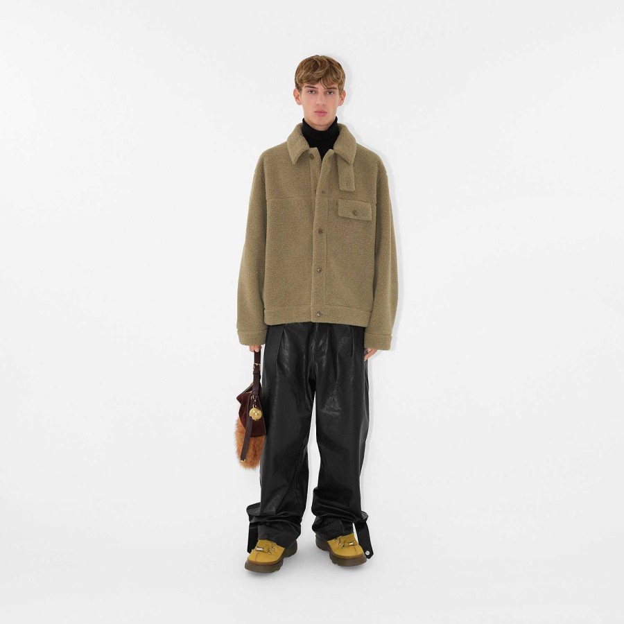 Män Burberry Kappor & Jackor | Fleece overshirt Slam