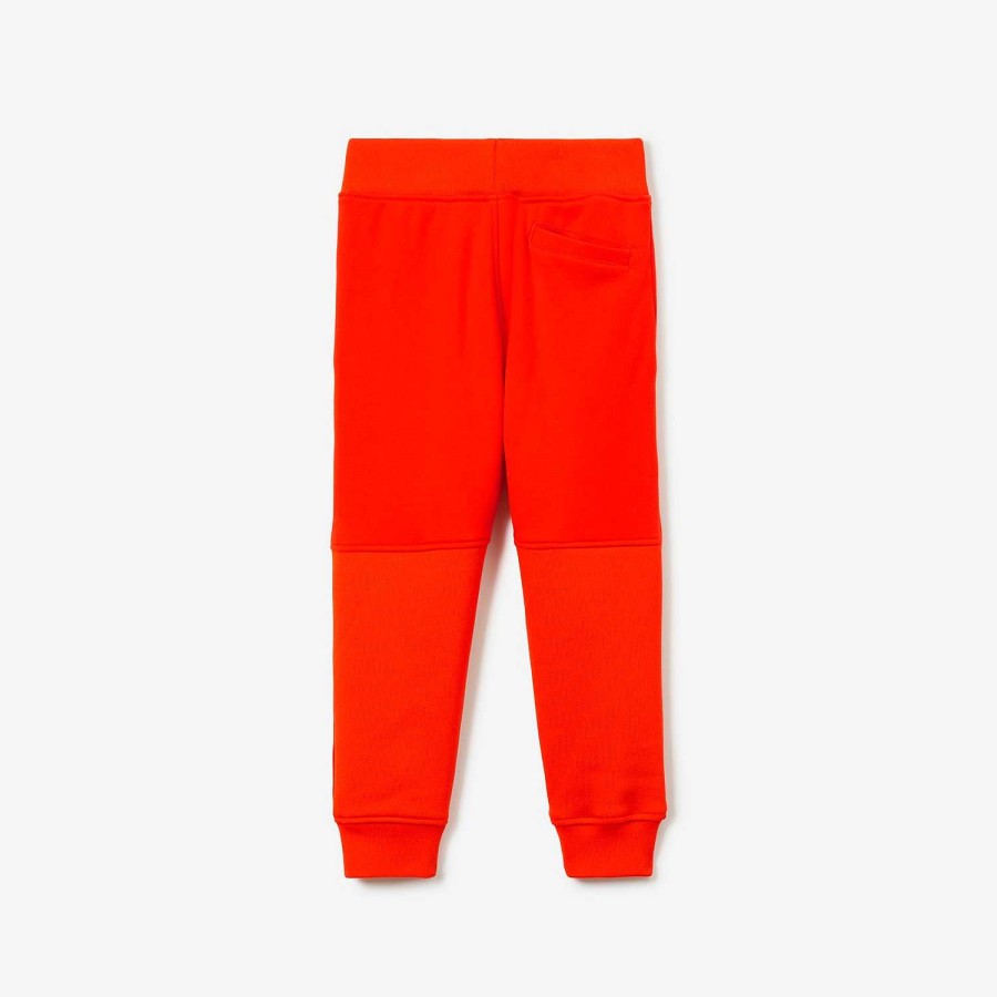 Barn Burberry Badkläder|Byxor och shorts | Ekd Joggingbyxor i bomull Scarlet orange