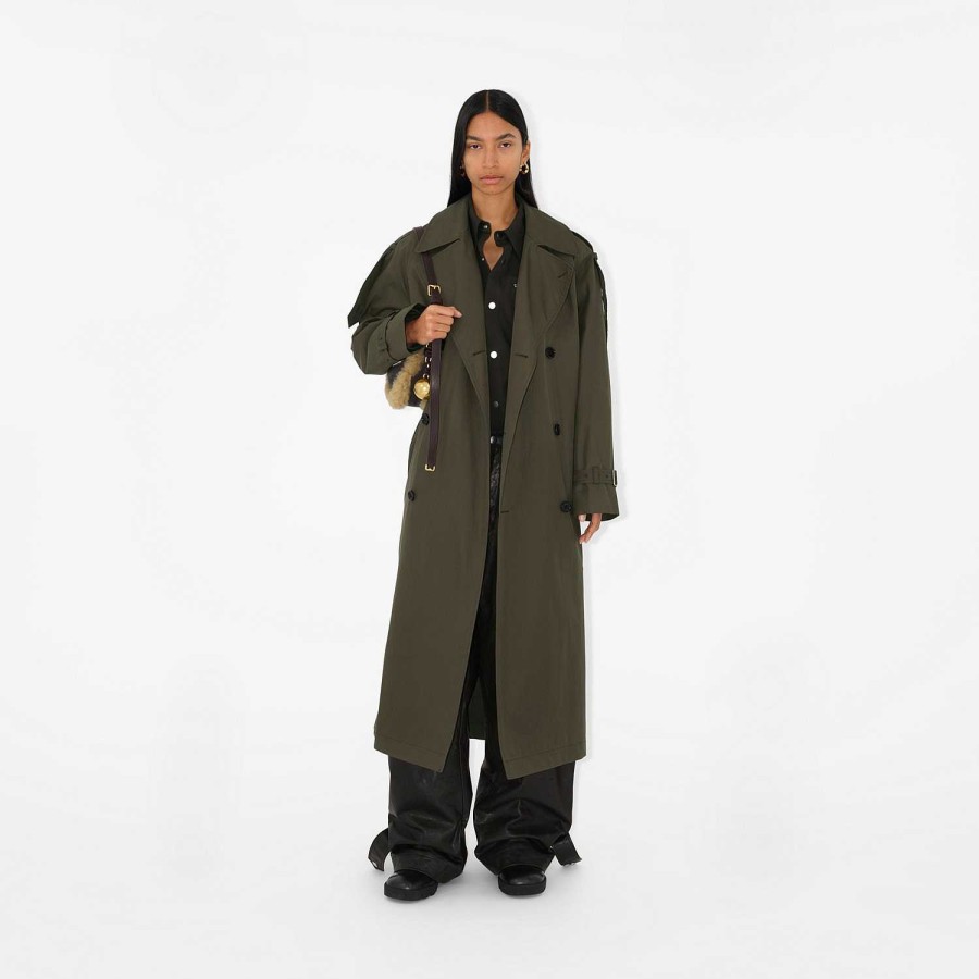 Kvinnor Burberry Kappor & jackor|Trenchcoats | Lång Castleford trenchcoat Utter