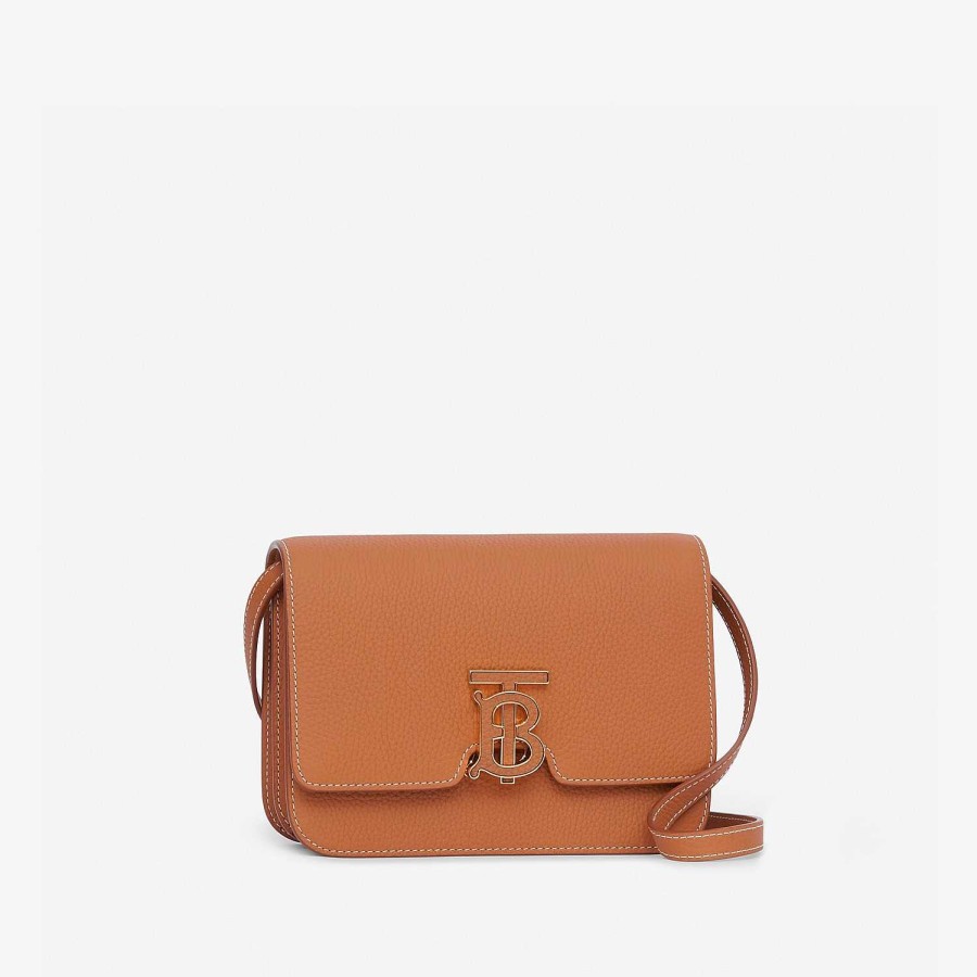 Kvinnor Burberry Crossbody | Liten Tb-påse Varm Rödbrun