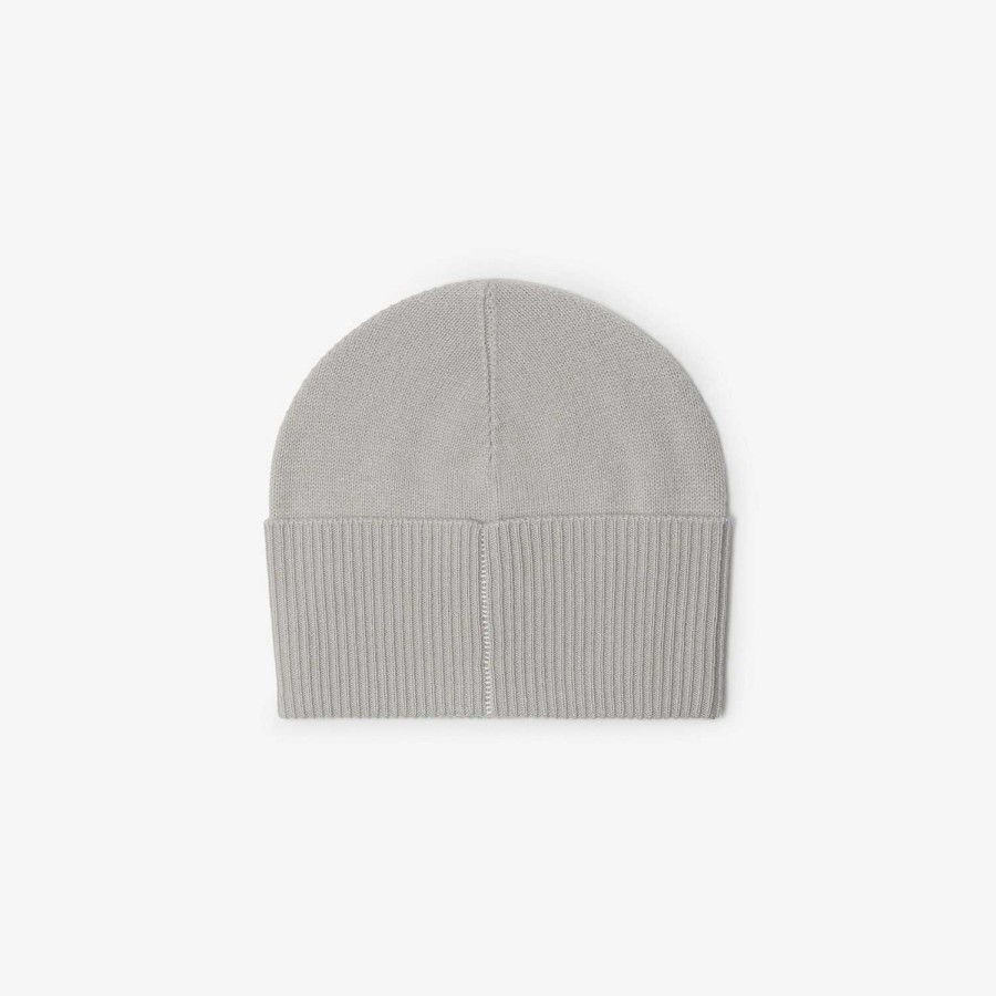 Män|Kvinnor Burberry Mössor & handskar | Ekd Cashmere Beanie Grå