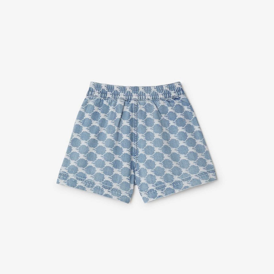 Barn Burberry Badkläder|Kjolar och byxor | Ekd jeansshorts Ljusblå