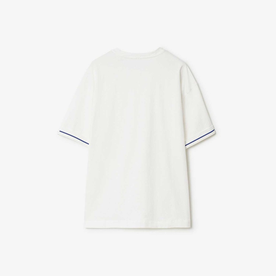 Kvinnor Burberry T-shirts | T-shirt i bomull Regn