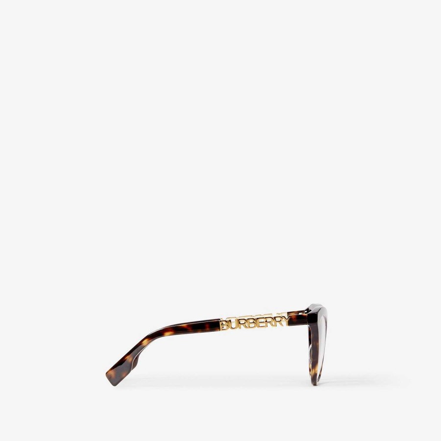 Kvinnor Burberry Solglasögon | Cat-Eye Frame Optiska glasögon Mörk sköldpaddsskal