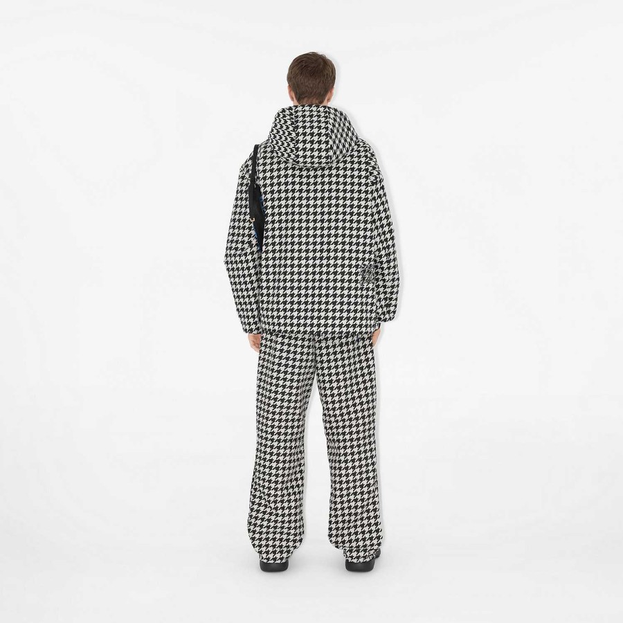 Män Burberry Kappor & Jackor | Houndstooth jacka Svart