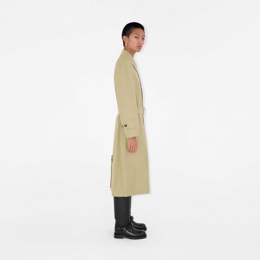 Kvinnor Burberry Kappor & jackor|Trenchcoats | Lång Bradford Car Coat Jägare