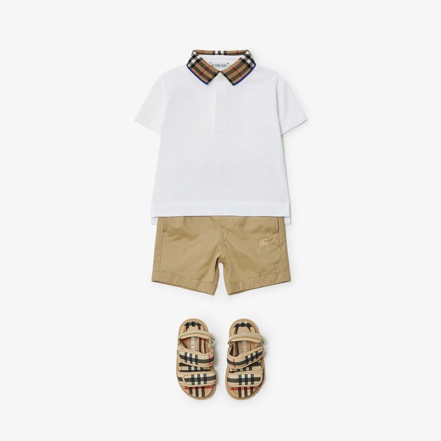 Barn Burberry Babypresenter|Kjolar och byxor | Shorts i bomull Arkiv Beige