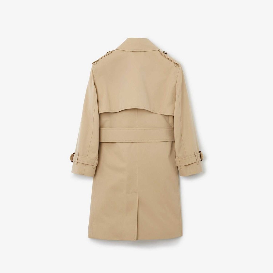 Barn Burberry Badkläder|Kaffor & Jackor | Gabardine trenchcoat Honung