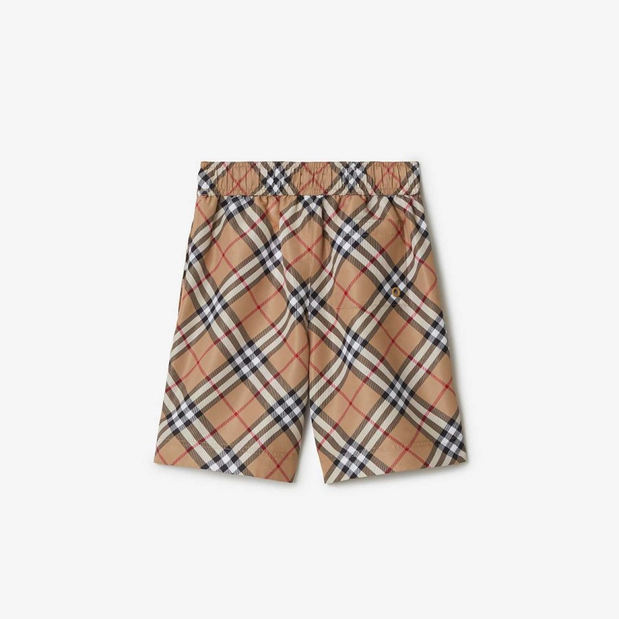 Barn Burberry Badkläder | Kolla badshorts Arkiv Beige