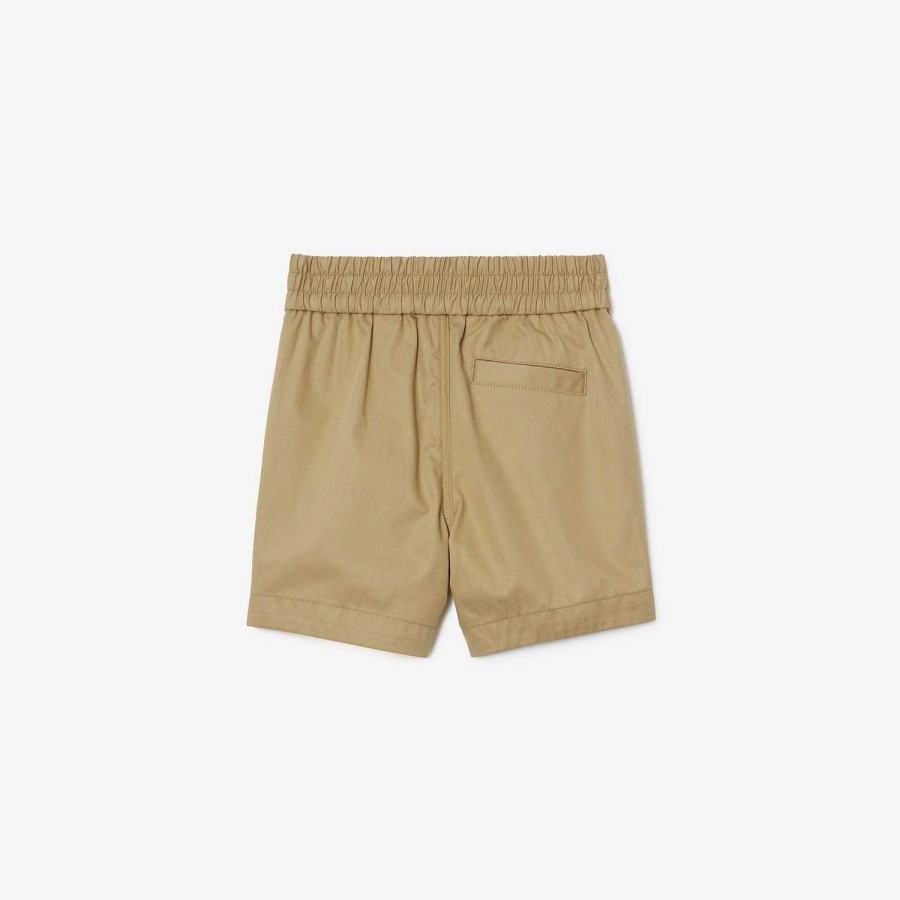 Barn Burberry Badkläder|Byxor och shorts | Shorts i bomull Arkiv Beige