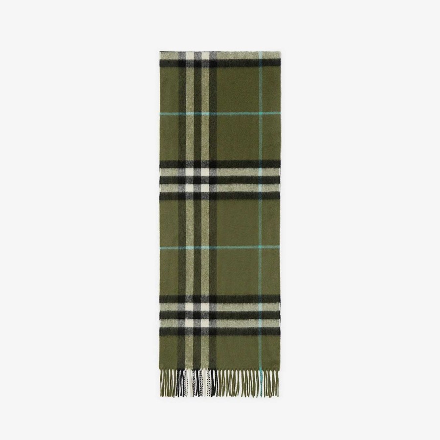 Män|Kvinnor Burberry Personliga presenter | Check Cashmere Scarf Buske