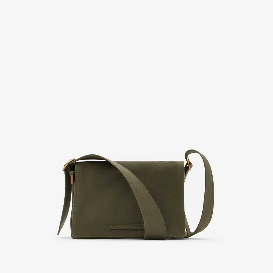 Män|Kvinnor Burberry Crossbody|Tote | Trench Crossbody-väska Oliv