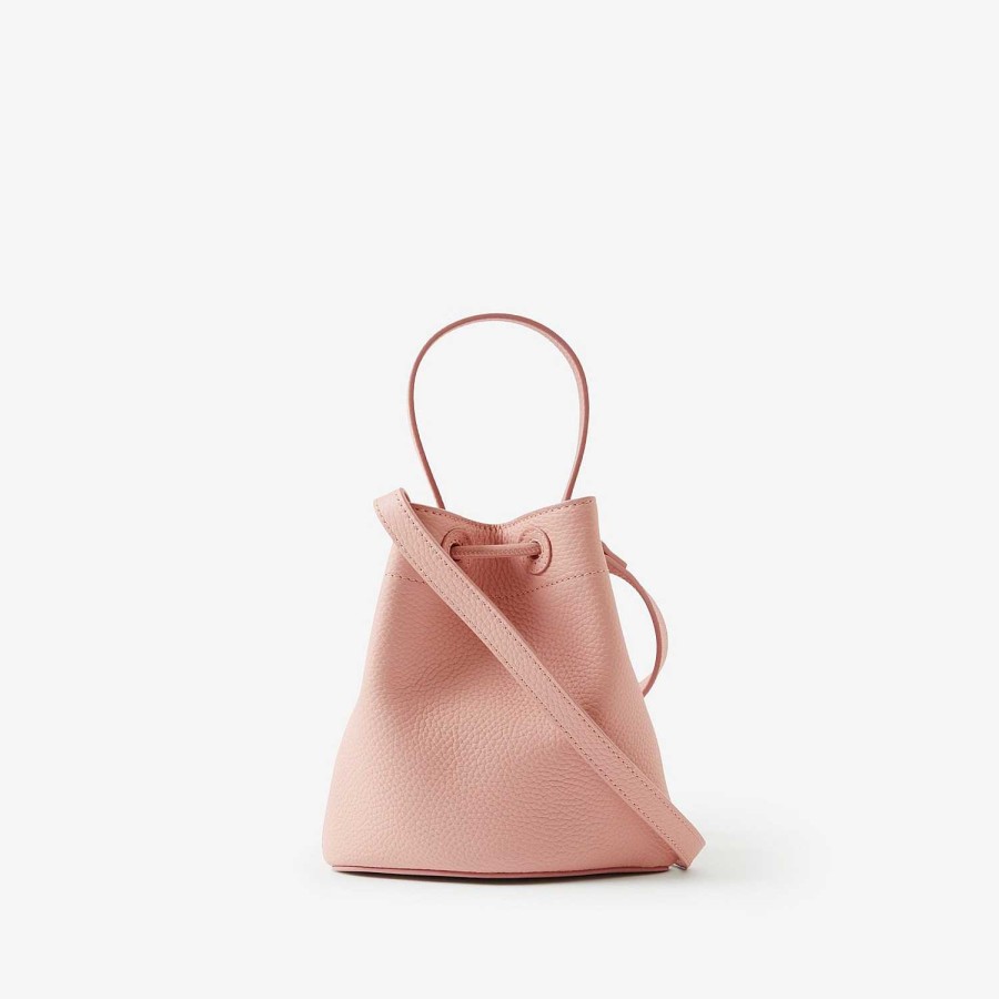 Kvinnor Burberry Crossbody|Mini | Mini Tb Bucket Bag Dusky Pink