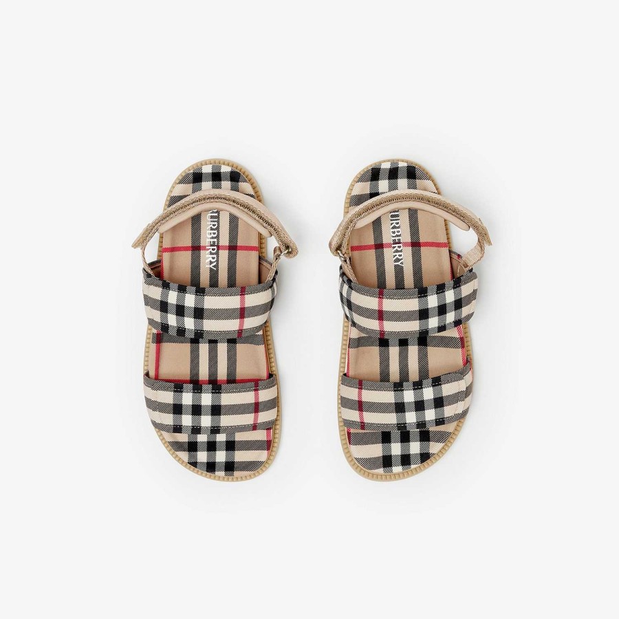 Barn Burberry Skor|Babypresenter | Kolla sandaler Arkiv Beige