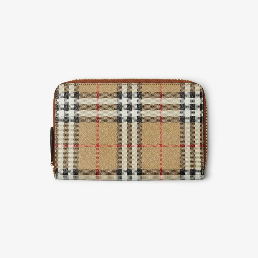 Män|Kvinnor Burberry Tech & Travel|Plånböcker & kortfodral | Kolla Travel Wallet Arkiv Beige