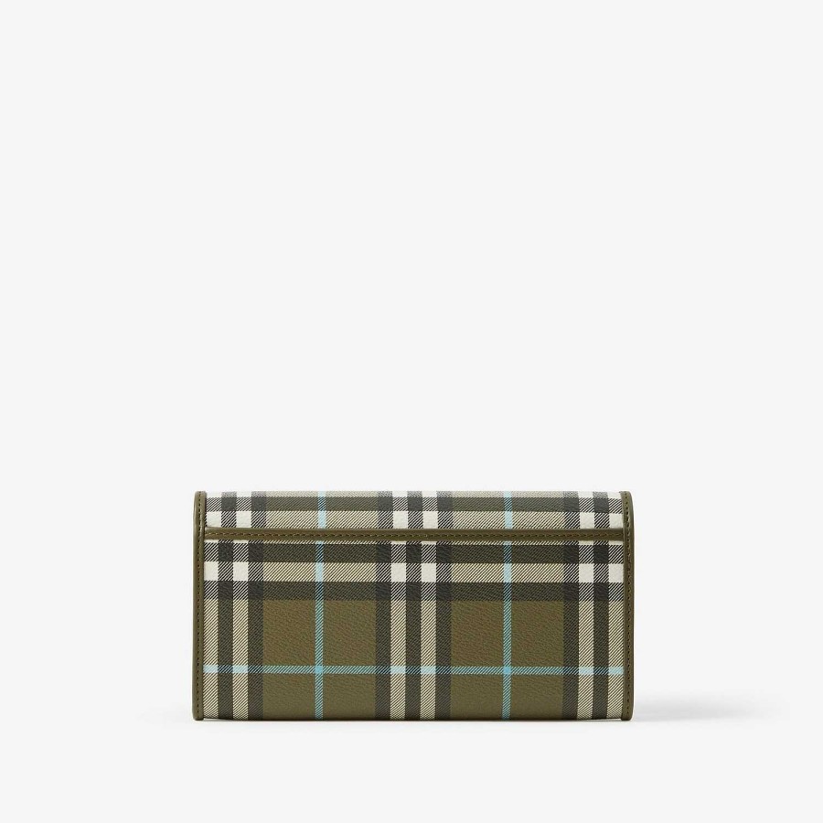 Kvinnor Burberry Plånböcker & kortfodral | Kolla Continental Wallet Olivgrön