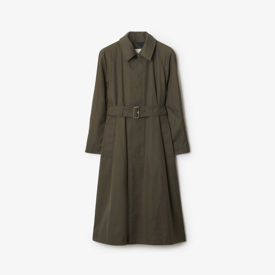 Kvinnor Burberry Kappor & jackor|Trenchcoats | Lång vändbar Bradford Car Coat Utter