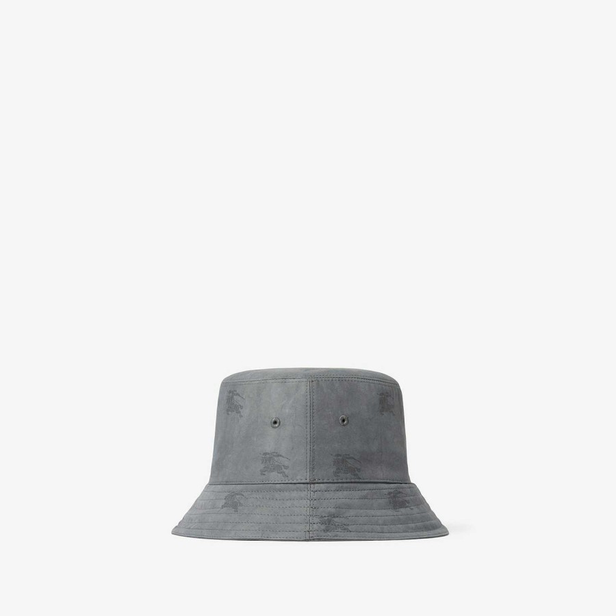 Män|Kvinnor Burberry Mössor & handskar | Ekd Technical Cotton Bucket Hat Svart