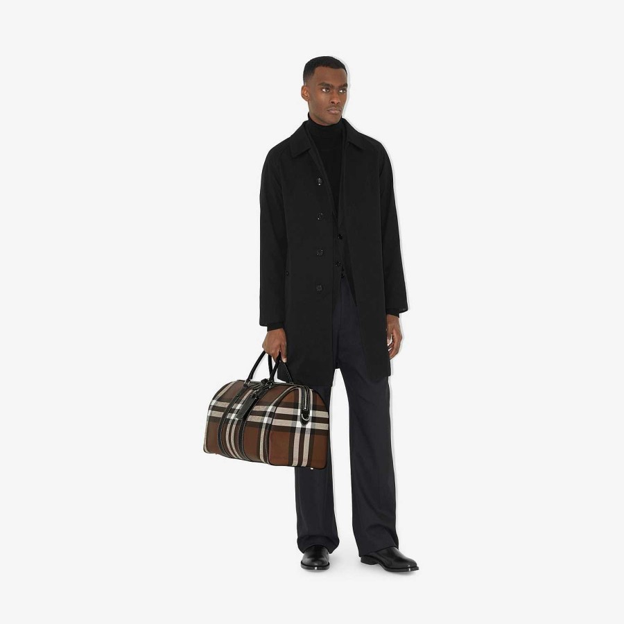 Män Burberry Personliga presenter|Check|Holdalls | Boston Holdall Mörk björkbrun