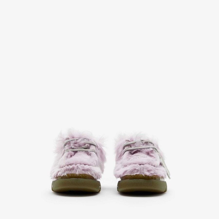 Män Burberry Loafers & Snörbyxor | Shearling Creeper Shoes Dis