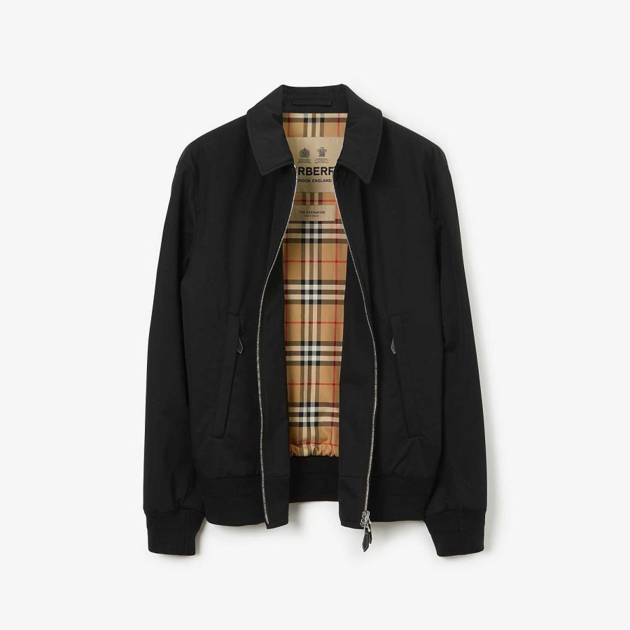 Män Burberry Kappor & Jackor | Soho Heritage Harrington Jacka Svart