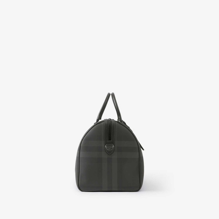 Män Burberry Personliga presenter|Check|Holdalls | Boston Holdall Träkol