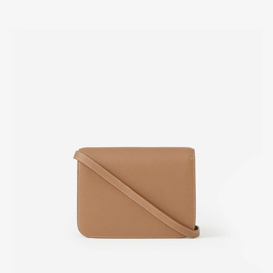 Kvinnor Burberry Crossbody | Liten Tb-påse Camel/Alabaster Beige/Warm Tan