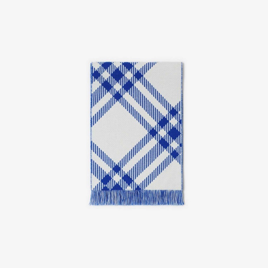 Barn Burberry Badkläder|Scarves | Check Wool Scarf Riddare