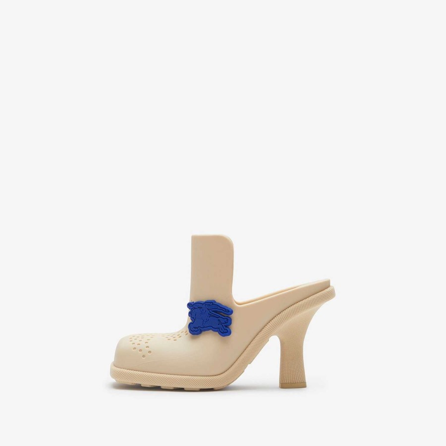 Kvinnor Burberry Pumps | Gummi Highland Mules Lera