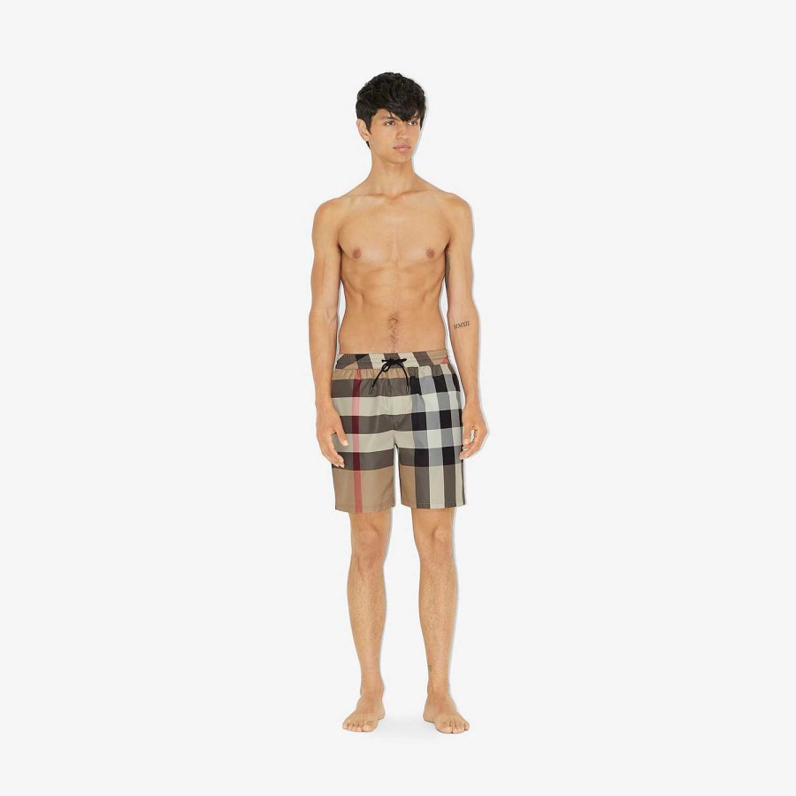 Män Burberry Byxor & Shorts|Badkläder | Kolla badshorts Arkiv Beige