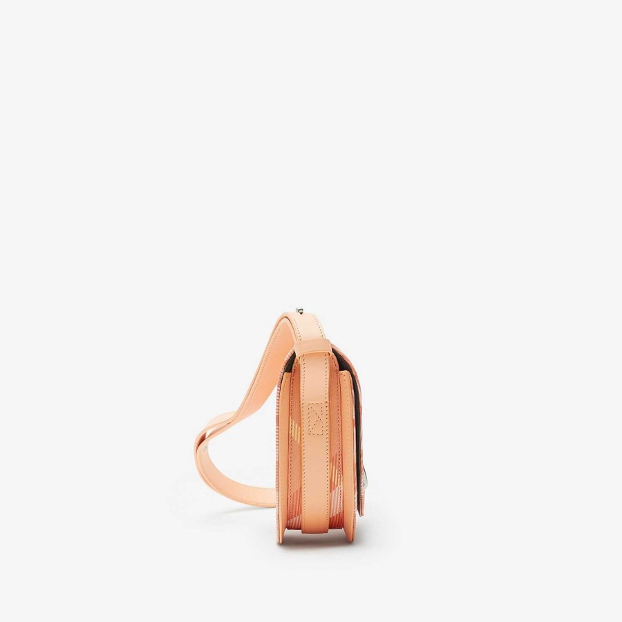 Kvinnor Burberry Handla via Line|Crossbody | Mini gunghästväska Persika