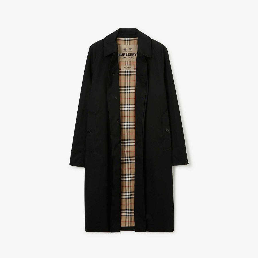 Män Burberry Kappor & jackor|Trenchcoats | Lång Camden Heritage Car Coat Svart