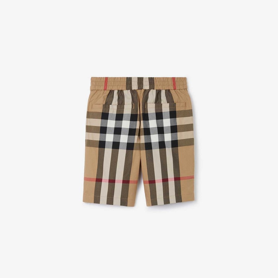 Barn Burberry Badkläder|Byxor och shorts | Kolla bomullshorts Arkiv Beige